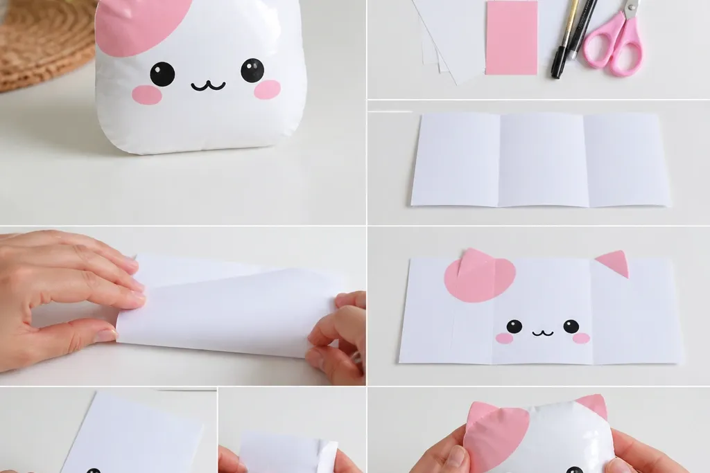 Easy Paper Squishy Ideas Step by Step