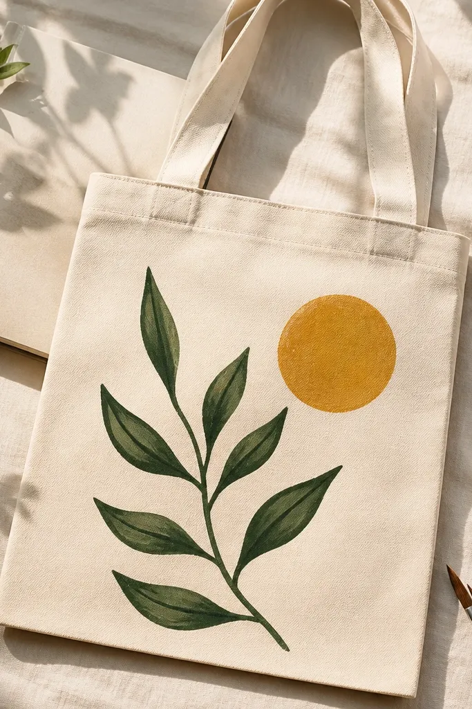 Easy tote bag painting ideas for beginners